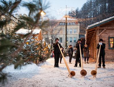 Auf dem Weihnachtsmarkt