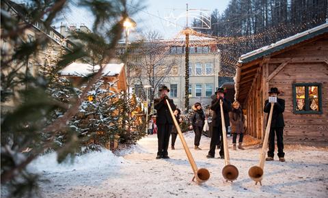 Auf dem Weihnachtsmarkt